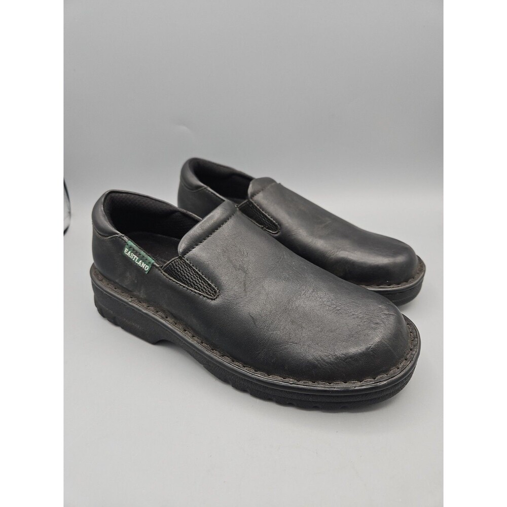 Eastland Newport Slip-On Loafers Women's Size 7M Black Leather Comfort Shoes